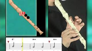 Ex004 How to Play Recorder  Recorder Lessons for Beginners [upl. by Atiral244]