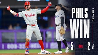 Phillies vs Marlins Game Highlights 9424  MLB Highlights [upl. by Jay]