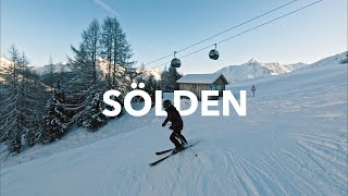 Ski run to the bottom of Giggijoch at Sölden [upl. by Sauveur]