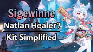 Sigewinne HealerSub Support Gameplay amp Kit Explained Simplified  Genshin Impact 47 [upl. by Tterb]