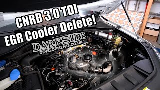 30 TDI EGR Cooler Delete Install  CNRB Darkside EGR Delete [upl. by Ycart]