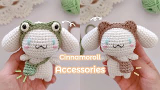 Crochet Cinnamorolls accessories headband amp bag sanrio cinnamoroll cute diy handmade crochet [upl. by Knighton752]