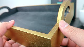 How To Turn Wood Into Gold Using Rub n Buff  HiAnde Vlogs [upl. by Turoff281]