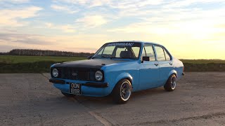 Ford escort mk2 zetec blacktop donuts and flyby [upl. by Vergne]