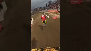 Crazy last lap battle in supercross Dean wilson luke clout joey savatgy [upl. by Aicilram]