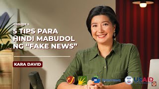 Tips para hindi mabudol ng maling impormasyon With KARA DAVID [upl. by Nosirb]