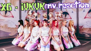 XG  IYKYK MV REACTION 💖 [upl. by Nolla]