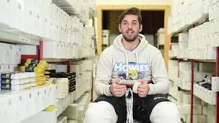 How To Tape Your Shin Pads  Howies Hockey Tape [upl. by Alleen755]