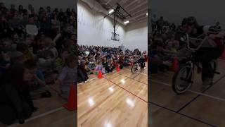 Indoor BMX Show GOES BIG for School Assembly  Laughter and Smiles Lets GOOO [upl. by Amy238]