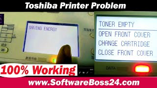 Toshiba Estudio 2303a Saving Energy Problem  toner empty [upl. by Niemad]