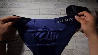 Calzoncillos super delgados para hombre marca Allmix temu men allmix unboxing [upl. by Oinesra]