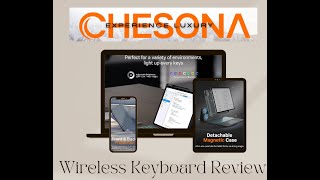 Chesona Wireless Keyboard Review  iPad Air M2 13inch [upl. by Ayor496]