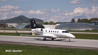 Private Jet Compilation Takeoff amp Landing at Munich and Salzburg Airport Learjet Gulfstream [upl. by Eilyab244]