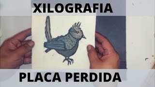 xilografia a placa perdida proceso paso a paso [upl. by Etnahsal]