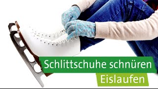 EislaufTutorial Schlittschuhe richtig schnüren [upl. by Nov]