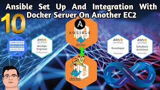 DevOps  Part 10  Ansible Setup And Integration with Docker Host on Another Ec2  Very Easy Steps [upl. by Rialcnis]