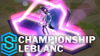 Championship LeBlanc Skin Spotlight  PreRelease  League of Legends [upl. by Zackariah]