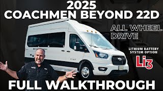 2025 Coachmen Beyond 22D Class B RV  All Wheel Drive amp Li3 Lithium Package FULL WALKTHROUGH 🚐 [upl. by Onivag797]