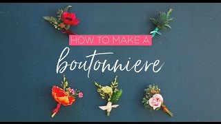 How To Make A Boutonniere [upl. by Hoebart]