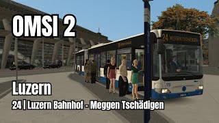 OMSI 24KLuzern  24 Luzern Bahnhof  Meggen Tschädigen [upl. by Olrak]