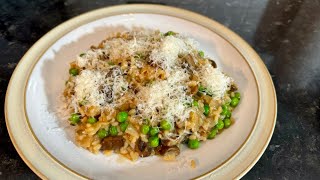 Porcini Mushroom amp Pea Risotto [upl. by Eenor]