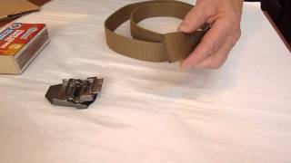 Cutting web belt to length [upl. by Ttennaej]