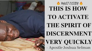 How to Develop your Spiritual discernment VERY FAST in 2021  Apostle Joshua Selman [upl. by Ahsinroc]