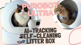 🐾 NEWEST selfcleaning litter box PETKIT PUROBOT ULTRA Review [upl. by Htehpaj]