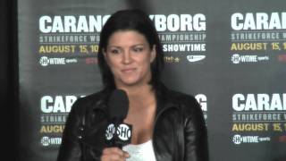 Carano vs Cyborg NYC Presser [upl. by Ramoh859]