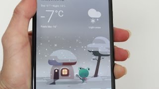 Google New Weather Card Design and A Frog On Android [upl. by Hayn483]