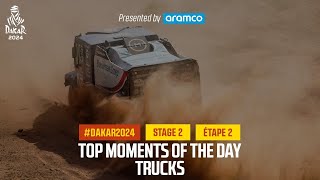 Trucks Top moments  Stage 2  Dakar2024 [upl. by Galliett358]