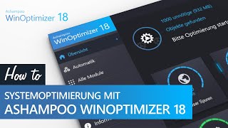 Systemoptimierung mit Ashampoo WinOptimizer 18 [upl. by Hgeilhsa825]