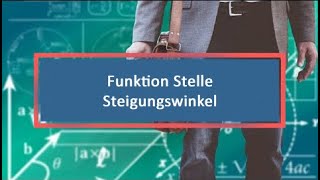 Funktion Stelle Steigungswinkel [upl. by Ailaham]