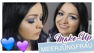 Meerjungfrauenmakeup  BlauLila  YooNessa [upl. by Coppins]