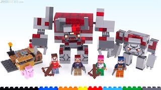 New canon LEGO Minecraft Dungeons The Redstone Battle review 21163 [upl. by Aidroc687]