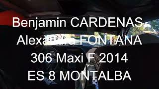 Rallye du Fenouilledes 2023  Benjamin CARDENAS  Alexandra FONTANA 306 Maxi F2014  ES 8 MONTALBA [upl. by Virgilia]