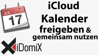 iCloud Kalender gemeinsam nutzen und freigeben [upl. by Notniw]