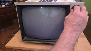 Testing an Old 1985 GoldStar BW TV [upl. by Weide]