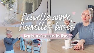 NOUVELLE ANNÉE NOUVELLES BASES ✨ Rangement • Remise à 0 après les fêtes • Appartement minimaliste [upl. by Bathsheba]