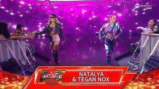 Natalya amp Tegan Nox Entrance  WWE Monday Night Raw Day 1 January 01 2024 [upl. by Llehcear904]