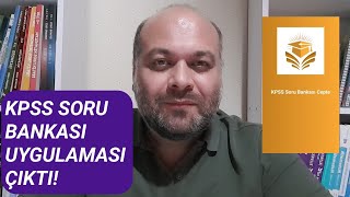 KPSS SORU BANKASI UYGULAMASI ÇIKTI [upl. by Oznarol739]