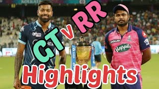 IPL final 2022 highlights between Gujrat Titans and Rajasthan Royals 😍 [upl. by Joellen118]