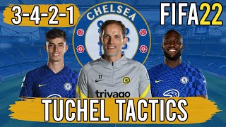 Recreate Thomas Tuchels 3421 Chelsea Tactics in FIFA 22  Custom Tactics Explained [upl. by Hairacaz]