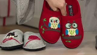 Haflinger Wool Novelty Slippers on QVC [upl. by Annaoj898]