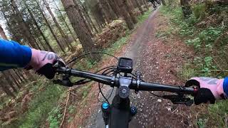 Thetford forest High Lodge Berms Limeburner trail  cheeky overtake [upl. by Wedurn556]