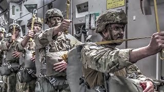 Jumping Out Of Planes US Army Paratroopers Jump Exercise [upl. by Meuse]