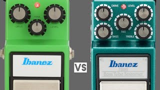 Tubescreamer on BassIbanez TS9 vs Ibanez TS9B [upl. by Ajram]