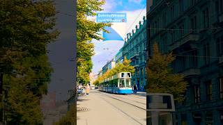 Zurich Switzerland 🇨🇭 Zürich Bahnhofstrasse shortsfeed travel explorezurich visitzurich [upl. by Yznil]