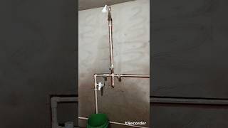 Plumber in work mix video hand pump band motor setting geyser install geyser connectionplumber [upl. by Nomla]