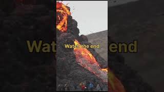 Iceland Volcano volcano fire live icelandvolcano iceland [upl. by Eisset]